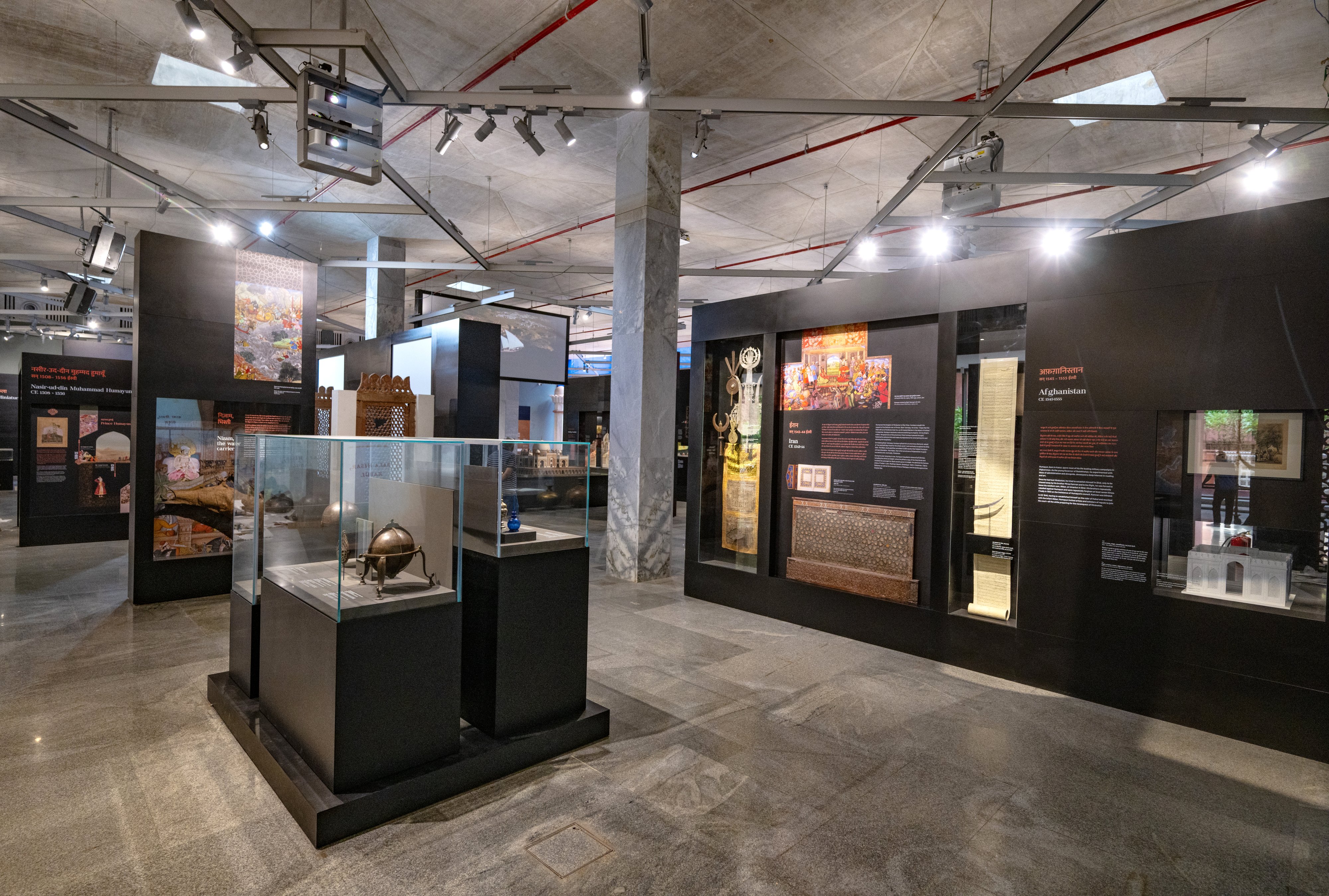 Artefacts on display in the museum